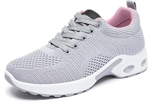 WOWEI Zapatillas de Running Mujer Zapatillas de Deportivas Mujer Zapatos para Correr Ligero Transpirables Gimnasio Sneakers Calzado Deportivas Fitness Casual