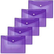 Cartelline Portadocumenti HERMA A4 - 5 Pezzi Multicolore, Chiusura A Bottone - Foto 4