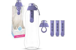EMBRIIO Beetle DAFI butelka filtrująca 0,5 l + 2 filtry i nasadka - fioletowa