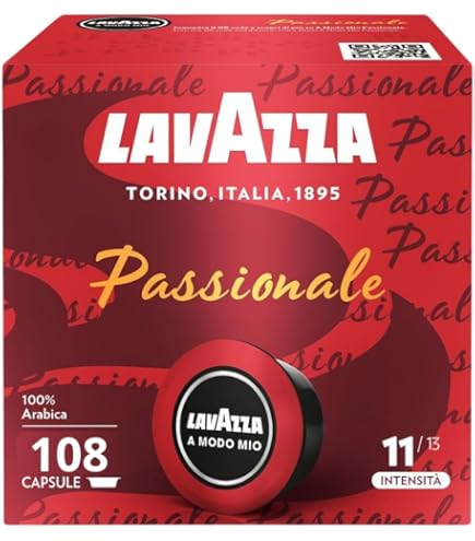 Lavazza A Modo Mio Qualit Rossa Coffee Capsules, 256 Pods - Medium Roast, Intensity 10/13, Notes Of Chocolate & Dried Fruit (16 Packs Of 16) Lavazza Coffee Beans Lavazza A Modo Mio Qualit Rossa Coffee Capsules, 256 Pods - Medium Roast, Intensity 10/13, Notes Of Chocolate & Dried Fruit (16 Packs Of 16) Lavazza Coffee Beans