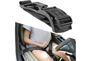GKKBUFF Regolatore coprisedile Cintura di sicurezza gravidanza Cintura auto, donne e uomini Comfort la pancia Auto comfort e libertà mamme incinte Protezione della pancia del bambino non ancora nato (Stripe)
