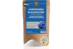 JASKER'S Hortensiendünger Blau 900g Alaun - 100% Hortensienblau - Alaunpulver zum Blaufärben - Dünger - mit Aluminiumsulfat - Blaudünger für blaue Hortensien