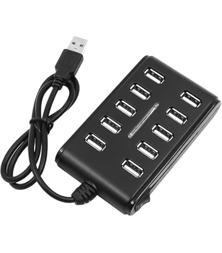 LogiLink UA0125 - USB 2.0 Hub, 10-Port mit EIN/AUS Schalter