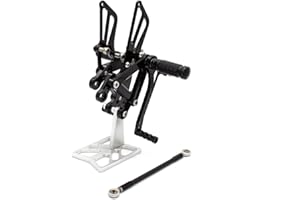 FXCNC ZX-6R Moto CNC Rearsets repose-pieds repose-pieds arrière réglable fixé compatible for Ninja ZX6R ZX636 2003 2004
