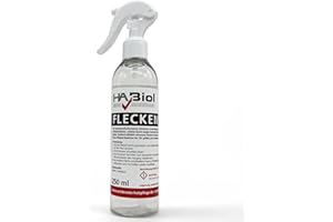 ‎HABIOL Gerbsäureflecken Spray Holz 250 ml HABiol Premium Holz Fleckenentferner, Oxalsäure Fleckentferner Spray Gerbsäure schwarze Holzflecken Holzentgrauer, für unbehandelte geölte Holzoberflächen & Parkett