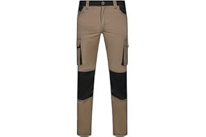 VELILLA Pantalón Stretch Bicolor Pantalones de utilidades de Trabajo Unisex Adulto