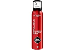 L'OREAL PARIS L’Oréal Paris Spray Fijador Infaillible de Maquillaje XL con 36h* de duración, Fija el maquillaje sin Transferir para un Look Impecable. Water-proof y Oil-proof, 150 ml