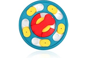 JENILILY Puzzle karmy dla psów zabawki do treningu IQ i wzbogacania psychicznego, interaktywna zabawka z motywem cegieł, powolny podajnik, dozownik, dozowanie