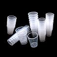 8 Tazze Dosatrici Per Resina Epossidica 100ml - Bicchieri Graduati In Plastica Con Beccuccio Per Mescolare Vernici E Colori - 2
