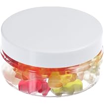 Pohli 50 Ml PET Tiegel Transparent – 40 Stück, Mit Weißem Plastikdeckel & Dichtung