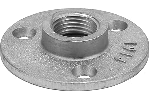 FAFEICY 10 pezzi 3 fori 65mm DN15 Flangia Base tubo 1/2 "Flangia per pavimento filettato(Aluminum alloy)
