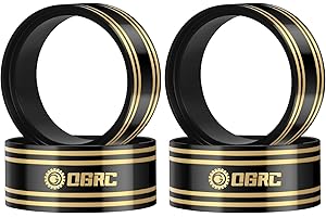 OGUNKE OGRC 1.9 Inch Brass Internal Beadlock Ring Clamp Ring 110g Heavy Wheel Counterweight Clamp Ring Fits 1.9 Wheel Rim for 1/10 TRX4 TRX6 Axial SCX10 I II III Pro Redcat GEN7 GEN8 RC Crawler Car (Black)