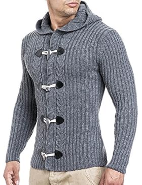 LEIF NELSON Strickjacke mit Kapuze BEL25