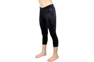 GymStern Caprihose passend zum Turnanzug Crash Samt bi-elastisch Kinder 3/4 Leggings Mädchen Capri Hose Hüfthose Normale Bundhöhe 116-176 Farbe
