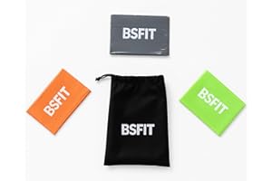 BSFIT Bandas Elásticas Musculación (3 x 1,20mt Abiertas) | Gomas Elásticas Musculación Resistentes para Piernas y Glúteos | Cinta Elástica Ejercicios Fuerza | Bandas Elásticas Fitness para Casa o Gym