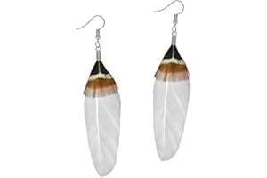 Soul-Cats Elegante Federohrringe in vielen Farben Hippie Feder