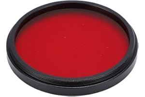 ZUNATE Czerwone filtry obiektywów aparatu, 40,5 mm, 43 mm, 46 mm, 49 mm, lustrzanka cyfrowa, kamera HD, czerwony, pełnokolorowy filtr obiektywu, wodoodporny, olejoodporny filtr obiektywu aparatu z obudową