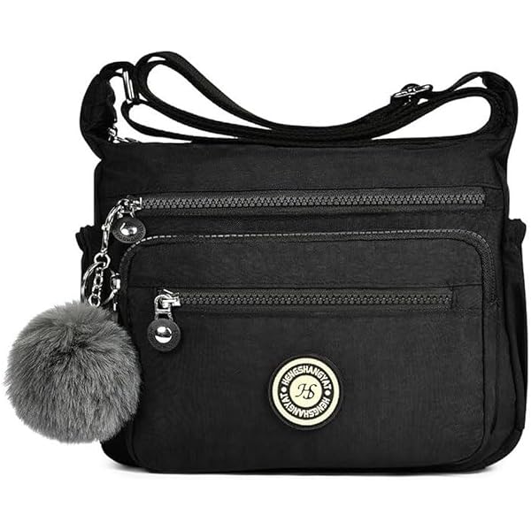 Borsa A Tracolla Donna In PU Nero - Multitasca 20x10x18 Cm, Leggera E Regolabile Per Shopping E Viaggi - 2