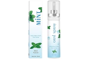 FULENYI Spray Buccal Protection Halitose - Haleine Fraîche 12h - Efficacité Prouvée - Sans Sucre et Sans Alcool - 20 ml(Saveur de Menthe)