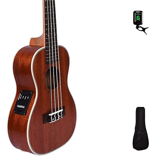 Kadence Concert Sized Ukulele 24inch (Built in Equalizer) With Bag and Tuner (Saple Wood With Binding)
