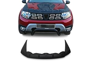 OMAC Deflecteurs d'air Capot de Voiture pour Dacia Duster 2018-2024 en ABS Noir 3 Pcs