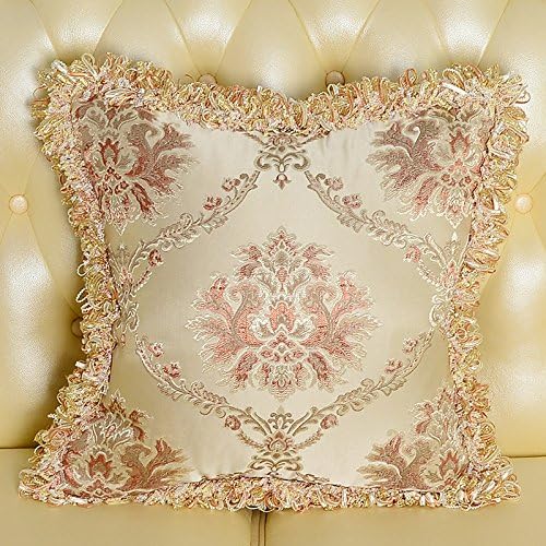 ZHLONG Home cotton embroidery pillowcase Decorative Cushion Cover 20x20 inches (50 x 50 cm) , 2 , 50*50cm
