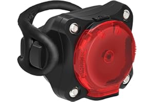 Lezyne Zecto Drive Rear Bicycle Light, Flashing Day Time Mode, Road, Mountain, Gravel Bike, Red LED, USB Rechargeable