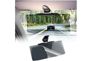 GTLM 2PCS Car Visor for Car (Upgraded Version to Block UV Rays) Adjustable Angle,Anti-Glare 32 * 14.5cm Safe Driving Car Accessories Sun Visor Extender,Universal for Cars,Trucks,SUVs (1PCS)