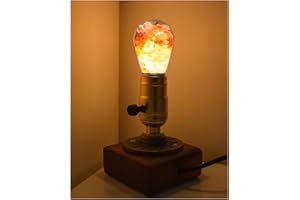 Lamptobe LED Bombillas Nocturnas de Cristal, Bombillas de Cabecera Decorativas, Lámparas de Tratamiento de Ambiente Relajado, Regalos de Descompresión para Niños, Ancianos, Estudios de Yoga