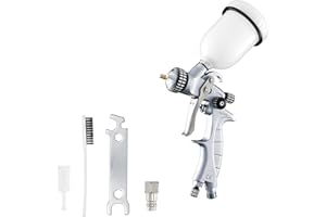 BenBow Paint Spray Gun PK60 HVLP MINI 1.2mm Nozzle + 100ml Flow Cup - Ideal for Car Painting, DIY, DIY Projects - High Quality Spray Quality - Compressed Air Spray Gun