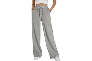 Neteson Pantalones Chándal Mujer Tiro Alto Pantalones Deportivos Cargo Elasticos Pantalon Jogger Mujer Ancho con Bolsillos para Jogging Yoga Fitness Casual Pants