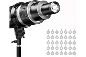 AIROLDI Snoot Bowens - Supporto per proiettore con 35 gobos e 5 filtri a colori, accessorio per luce video per NEEWER CB60B CB200B, Aputure Amaran 60XS 100X/D 200D/X, Godox SL60 SL60W