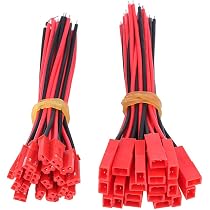 SENZEAL JST Steckverbinder Set – 10 Paar, 2 Pin, Männlich/weiblich, Für RC, BEC, Lipo Akkus