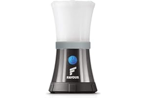 Favour L0617 Linternas LED Alta Potencia Camping – Luces LED Impermeables IPX7, Flotantes, Anti-Golpes, Ligeras, Compactas – Lámpara LED a Pilas – 4 Modos - Flash SOS - Mosquetón Colgador