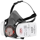 JSP Force 8 Half Mask Respirator fitted with JSP Press to Check P3 Dust Filters - (BHT0A3-0L5-N00)