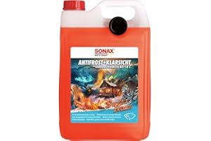 ‎SONAX SONAX AntiFrost+KlarSicht bis -18 °C Sweet Home (5 Liter) schneller, schlierenfreier und effektiver Scheibenreiniger für den Winter | Art-Nr. 01365050