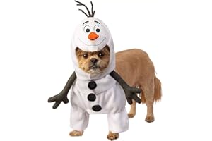 RUBIES Rubie'S - Disfraz Unisex para Adultos de Disney: Frozen 2 Olaf, artículos de Fiesta, Blanco, Cuello M, 14.5, Contorno 20, Espalda 15 EE. UU