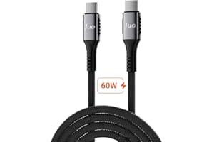 Juo 60W USB Type-C to Type-C Örgülü PD Hızlı Şarj ve Data Kablosu 2 Metre