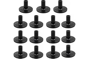 SUNERLORY 15 Stück Beckenhüllen für Trommelbeckenständer, Ersatz für Shelf Drum Kit, Tragbare Trommel-Beckenständer-Hülsen Kunststoff-Becken-Ersatz für Percussion-Instrumente(schwarz)