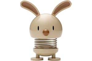 ‎HOPTIMIST Hoptimist Osterhase, Osterdeko, Niedliche Tischdeko zu Ostern, Kleine Ostergeschenke Erwachsene, Frühlingsdeko Innen, 7,5 x 5,8 x 9 cm, Latte