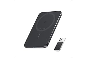 Anker Nano Certificado Qi2 15W Power Bank Magsafe ultradelgada de 5000 mAh, Cargador portátil Compatible con MagSafe,diseño ergonómico, Solo para iPhone 17/16 Pro Max/15/14/13/12