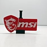 MSI Logolu Ayarlanabilir Ekran Kartı Tutucu - GPU Sarkma &Ouml;nleyici Y&uuml;kseklik Ayarlı Destek Aparatı (60mm - 105mm)