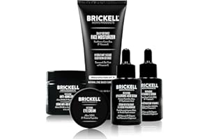 BRICKELL MEN'S PRODUCTS Brickell Men's Difesa Completa Routine Antietà Invecchiamento, Crema Viso Notte, Siero Giorno e Notte Vitamina C, Idratante Viso con SPF e Crema Occhi, Naturale e Biologico, Profumo