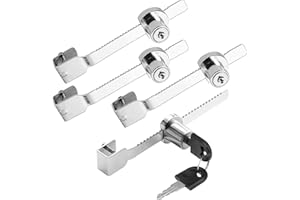 ZiYuya 4pcs Reptile Vivarium Lock Display Case Locks with Key Alike