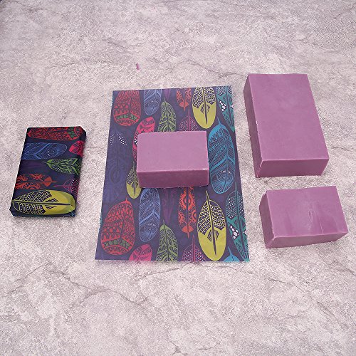 HUKOER Rechteckige Silikon-Seifenform mit Holzbox und Holzdeckel mit 2 Presslöchern, 2 Stück Nette Silikonformen und ein Holzseifenhalter für DIY Hausgemachte (B) - 8