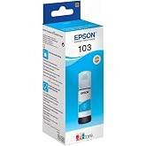 EPSON EcoTank 103 65ml Orijinal Cyan (Mavi) M&uuml;rekkep Kartuş C13T00S24A