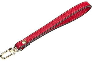 VanEnjoy Genuine Leather Keychain Wristlet Keychain Strap for Wallet Purse Clutch Cellphone Wristlet Key(Square Lock)