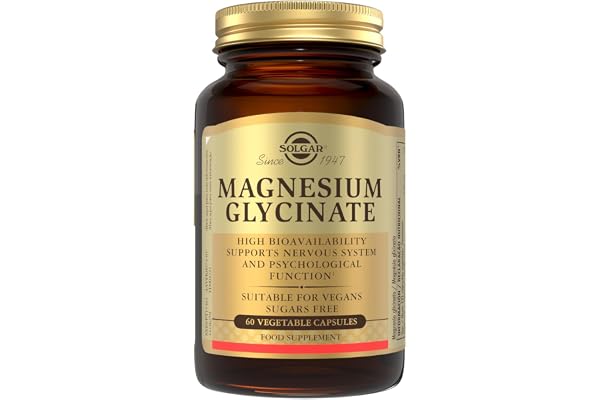 Solgar Magnesio Bisglicinato 240 mg | Alta Absorción | 60 Cápsulas | Reduce el cansancio · Apoya el sistema nervioso · Suave para el estómago