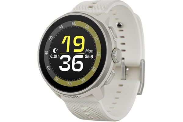 SUUNTO Run Montre de Running Femme Homme, 1,32" Écran Tactile AMOLED, Multisports, Tracker d'Activités, GPS Bi-Band, Suivi Fréquence Cardiaque/Sommeil, Course à Pied, 12 Jours d'Autonomie, Musique