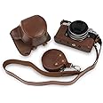 Rieibi Z fc Zfc Camera Case, PU Leather Case with Strap for Nikon Z fc Zfc 28mm f/2.8 SE, 16-50mm f/3.5-6.3 Lens